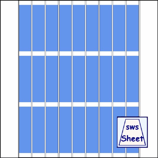  7/8-7/8x11in - Wrap Size: 3-1/4in