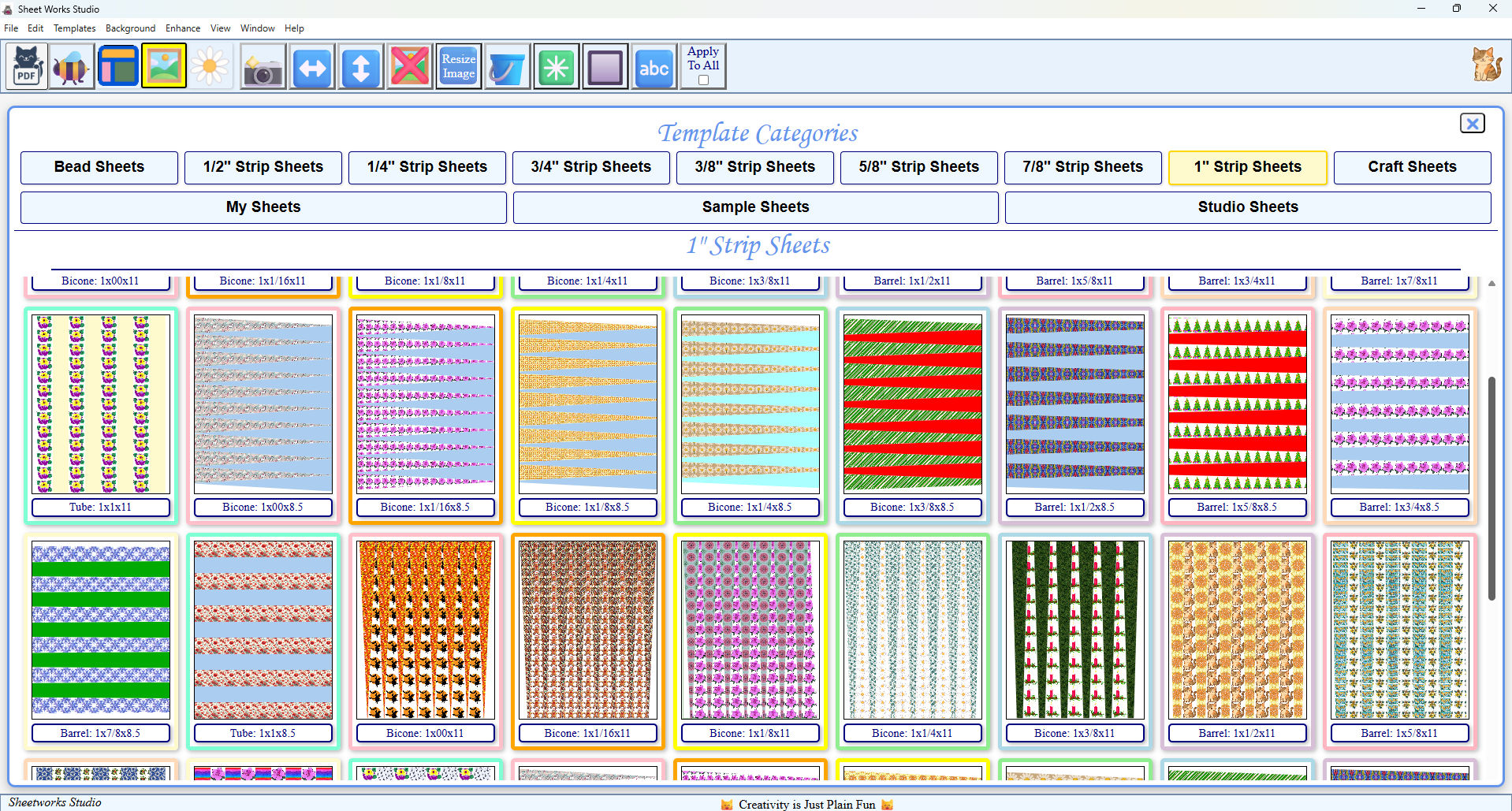 Ready To Edit PreMade Strip Sheets